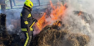 Fire fighters tackle barn blaze 