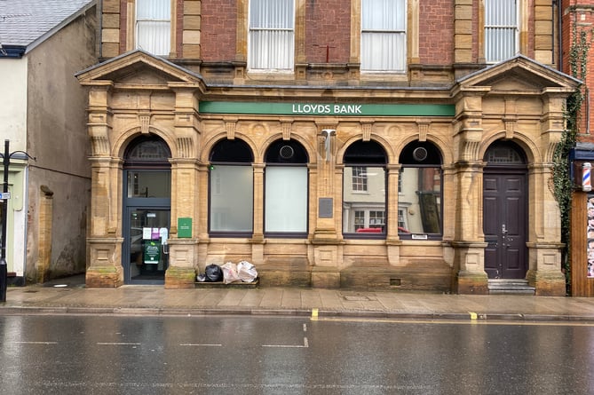 The town's last bank closed on Monday, March 25