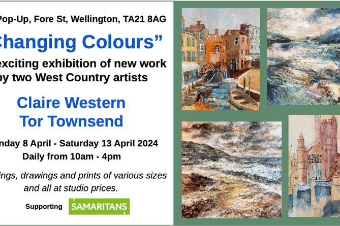 Claire Western and Tor Townsend are exhibiting in Wellington's Pop Up Shop in April.