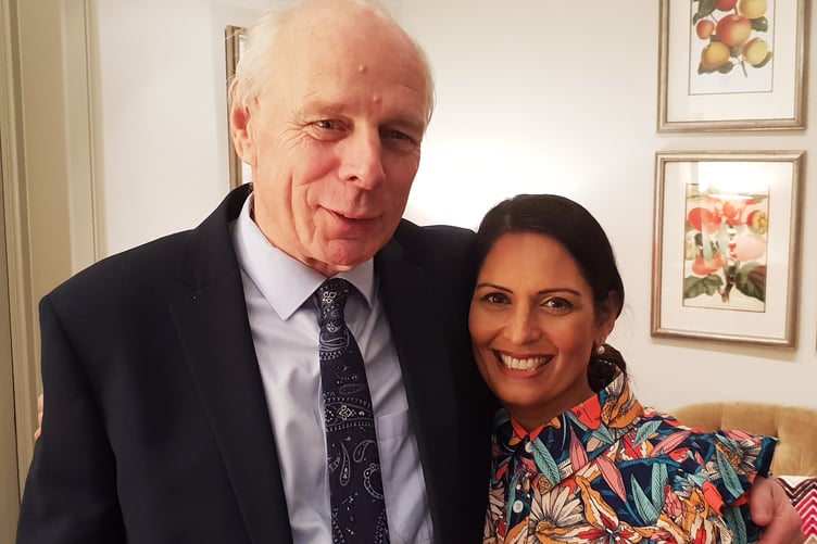 MP Ian Liddell-Grainger with former Home Secretary Dame Priti Patel.