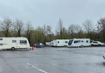 Travellers 'take up residence' at sports centre