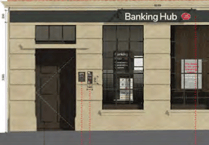 Temporary banking hub to make permanent move into former bank