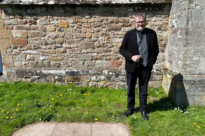 Reverend Colin Simpson has told of how his wardens have been forced to pick up after a man using the churchyard 'like a toilet' 