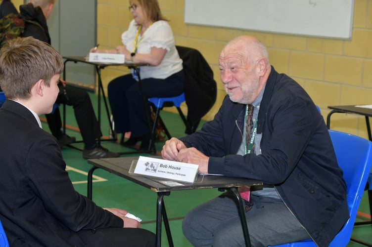 Year-10 pupils at Court Fields School took part in mock interviews recently (Alain Lockyer)