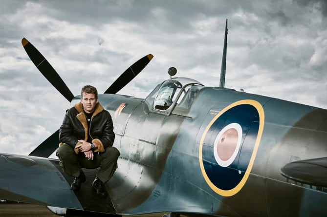 Matt Jones is give a Blackdown Hills talk on flying a silver Spitfire around the world.