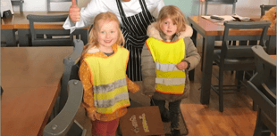Children visit as popular village cafe reopens 