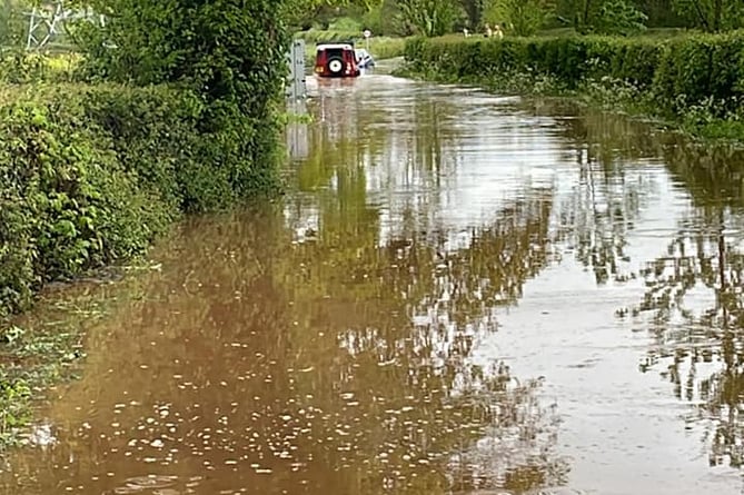 Devon and Somerset Fire and Rescue Service were called to rescue people trapped in water
