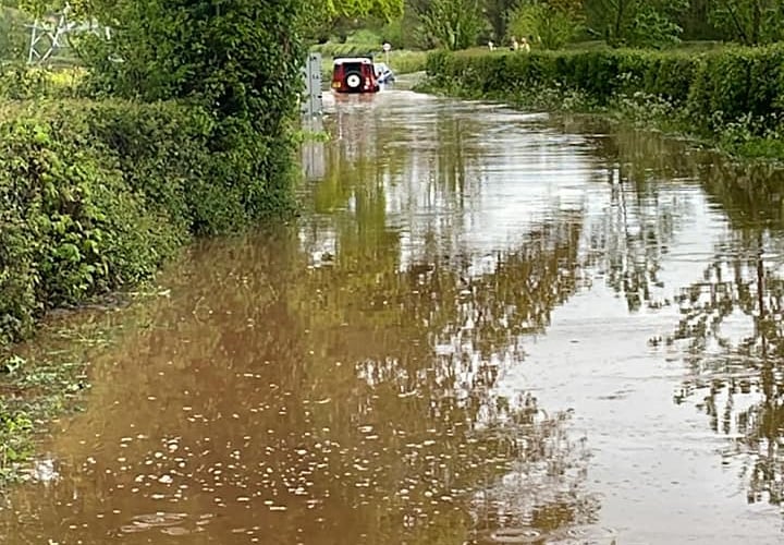 Devon and Somerset Fire and Rescue Service were called to rescue people trapped in water
