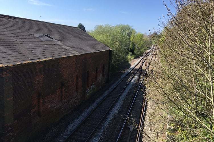 Former site of Wellington railway station, seen from B3187 Milverton Road (Daniel Mumby)