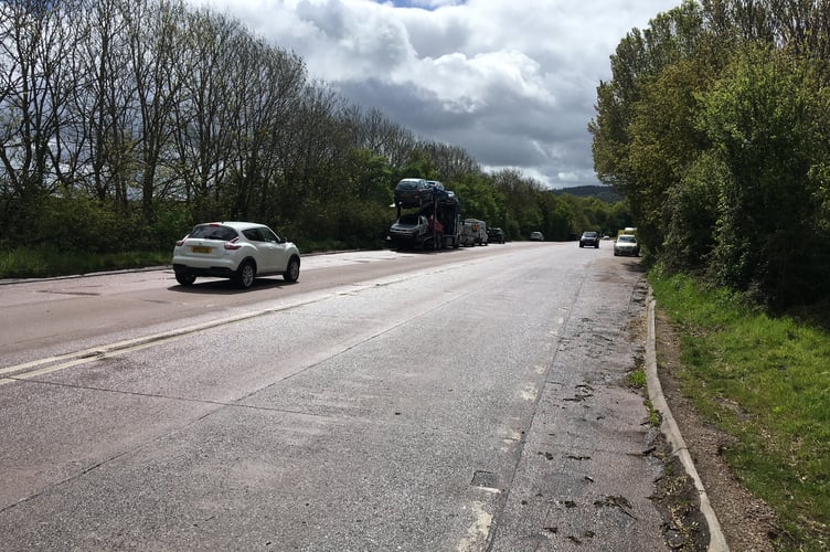 The 'concrete carriageway' connecting the M5 to the A38 near Wellington (Daniel Mumby)