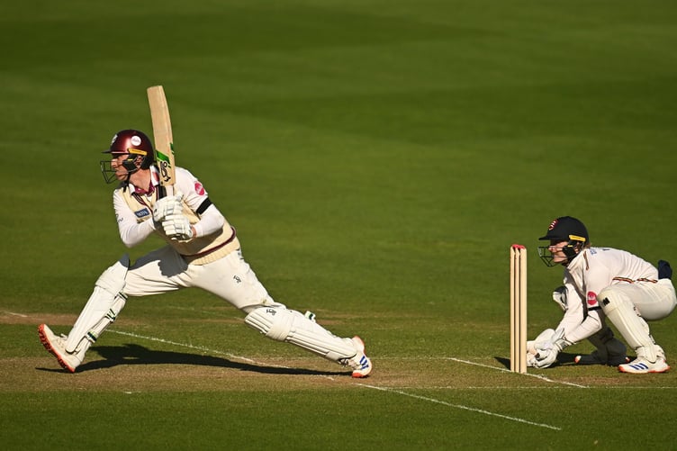 Tom Banton in action for Somerset