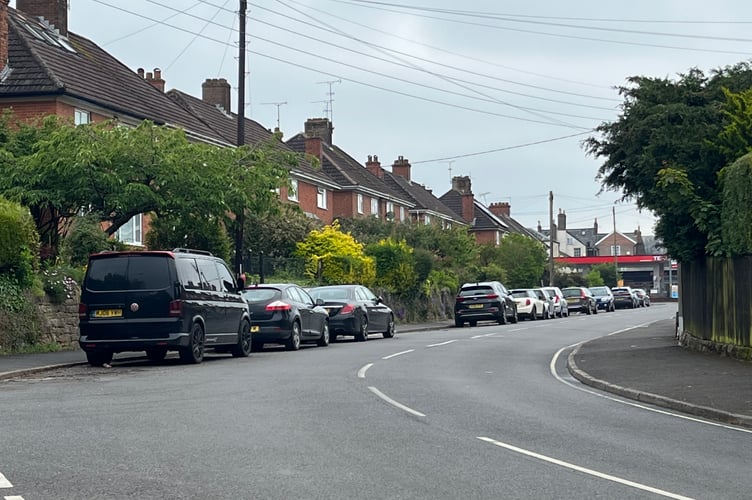 Parking spaces are often at a premium in residential areas across Wellington (PICTURED: Longforth Street)