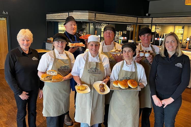 Rumwell Farm Shop celebrating their Taste of West eight 2024 Awards, four golds and four silvers
