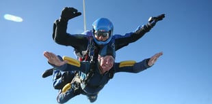 Octogenarian skydiver supports dementia charity
