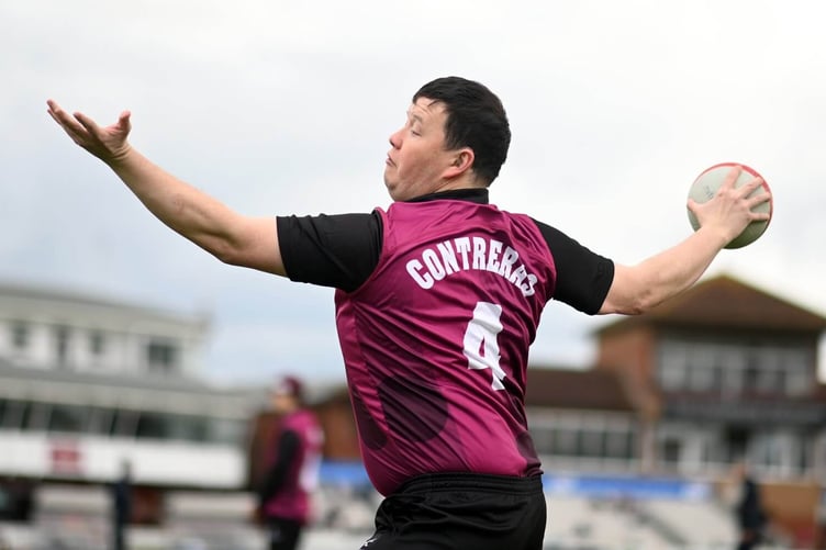 Mikey Contreras who plays for the Somerset Visually Impaired CC