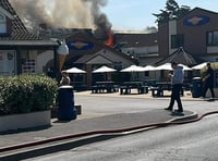 Wellington firefighters battle pub blaze