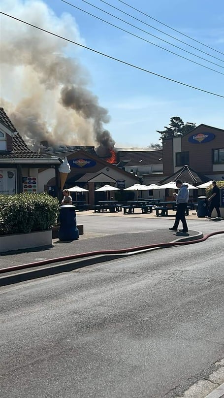Crews from 13 stations battled the blaze