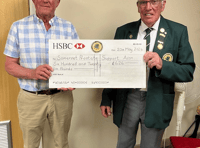 £626 donation to Somerset Prostate Support Association