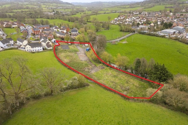 Site for new housing at Station Road, Hemyock, in the Blackdown Hills