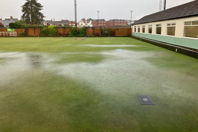 Wellington green under water