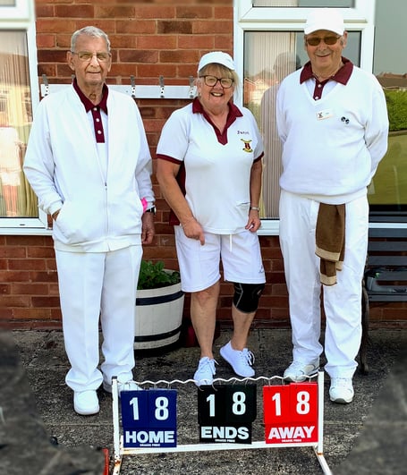 Left to right: Roland Bath, Janet Lovell and Henry Richbell