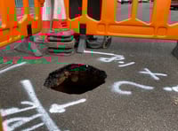 Investigation launched over massive sinkhole