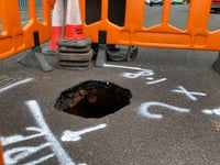 Investigation launched over massive sinkhole