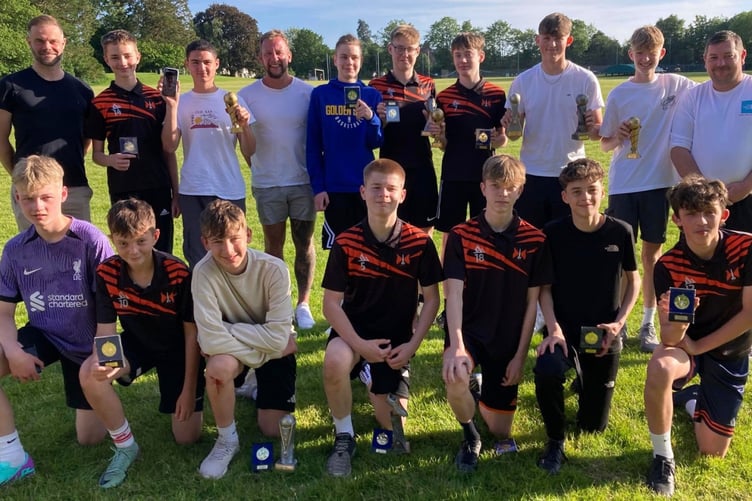 Wellington AFC Under 14s' presentations