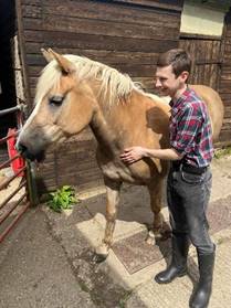 Animal charity volunteer Harry said there's nothing he'd rather do than care for animals