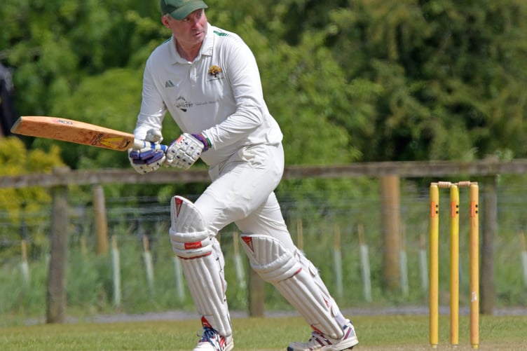 John Hurley - batting for Hemyock, see third and fourth division write-up