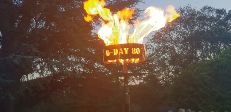 Wellington's D-Day 80th anniversary beacon.