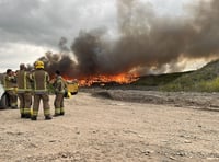 Local fire fighters sent on 180-mile mission to battle raging inferno