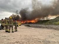 Local fire fighters sent on 180-mile mission to battle raging inferno