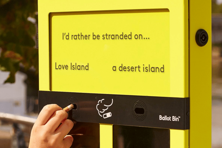 Wellington Town Council is considering whether to spend more than £300 on a bin designed to encourage smokers to properly dispose of their cigarette butts