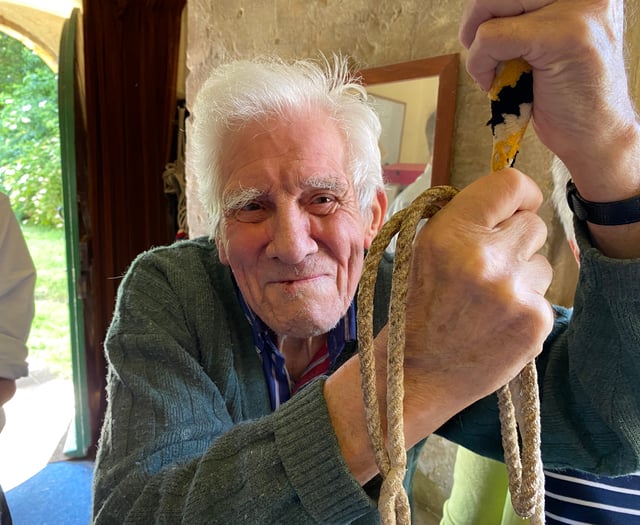 91-year-old bellringer still showing youngsters the ropes