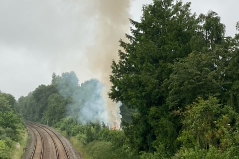 A 'controlled' burn in Rockwell Green got out of control
