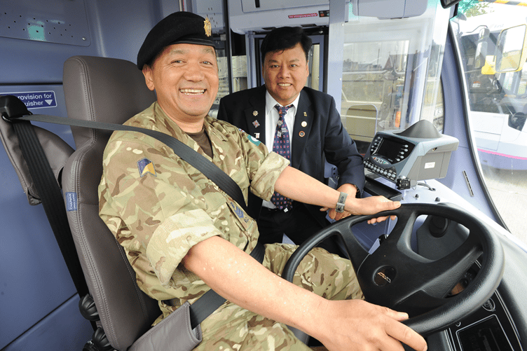 Former and serving Armed Forces personnel will travel with First Bus for free on Saturday