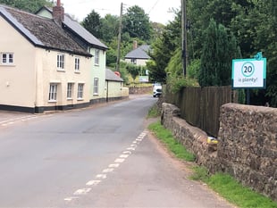 Desperate villagers make their own 20 mph traffic zone