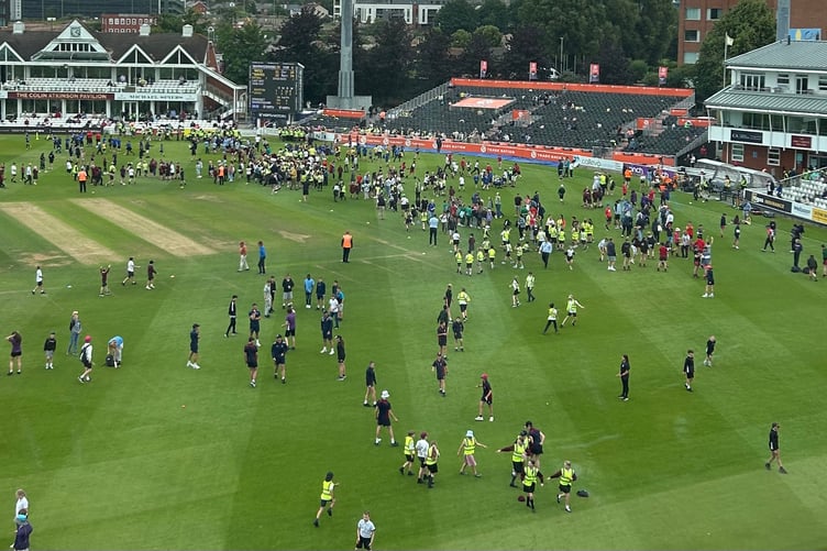 The scene at the Cooper Associates County Ground
