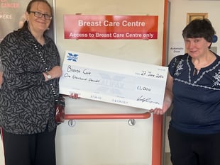 Friends raise £1,730 for breast cancer centre