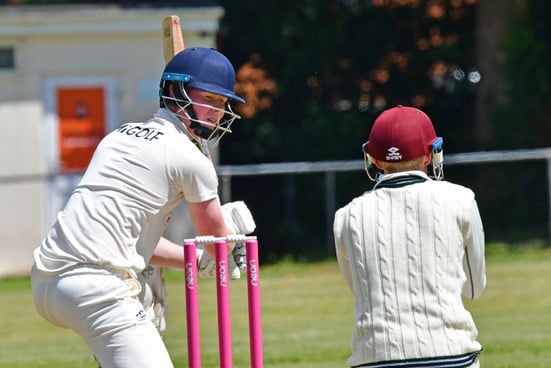George Ruell - on his way to a half-century against Taunton Deane