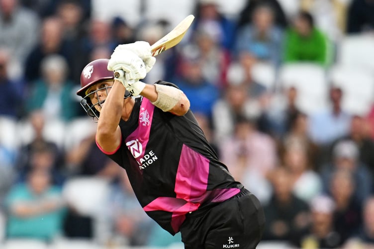 George Thomas in action against Surrey