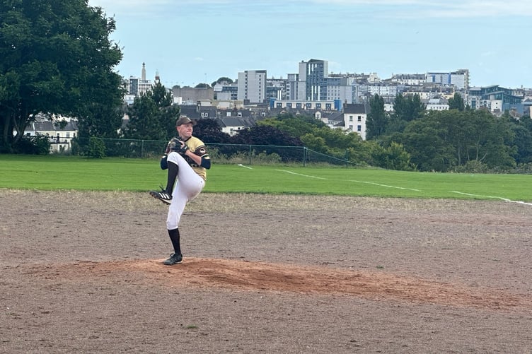 Wellington Khaki Sox pitching v Plymouth Mariners, July 21