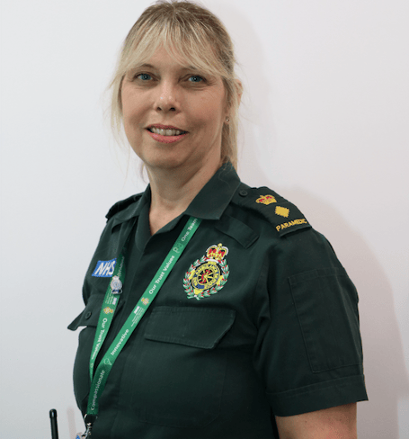 The ambulance service's Jane Whichello, who is doing a skydive to raise funds for voluntary first responders.