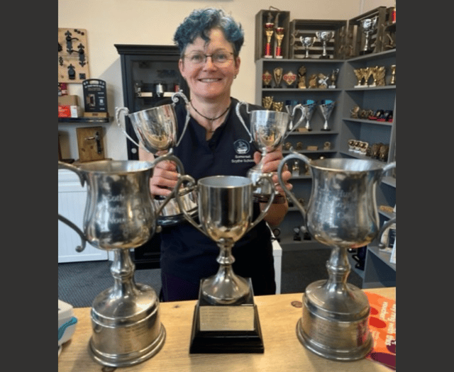 Andi Rickard wins multiple cups at Scything Championship