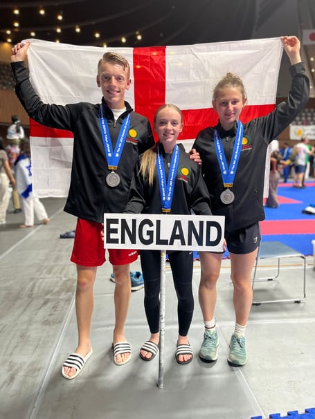 Left to right: George Tarr, Lucie Tarr and Thea Priest