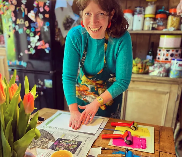 Wellington artist Alex Williams is running printing with Lego workshops for families.