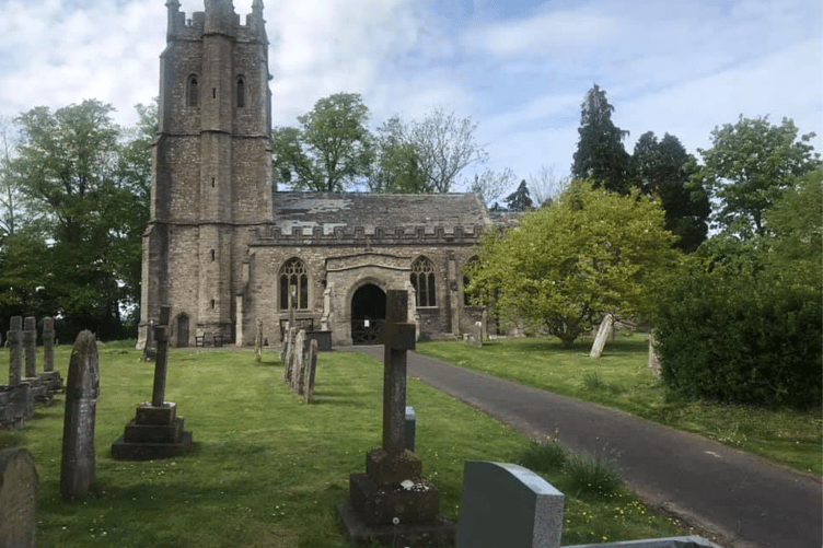 St Giles Church and its churchyard, Bradford on Tone.