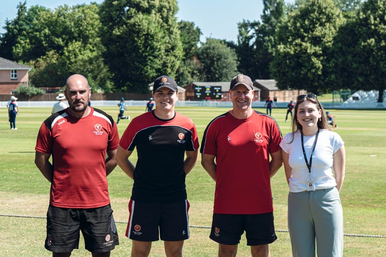 The King's Cricket Festival oganisers, left to right: Gary Higgins Jim Brehaut, Keith Parsons and Megan Quantick.
