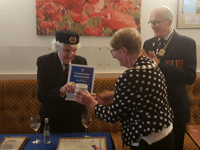 Centenarian Madge honoured by Royal British Legion